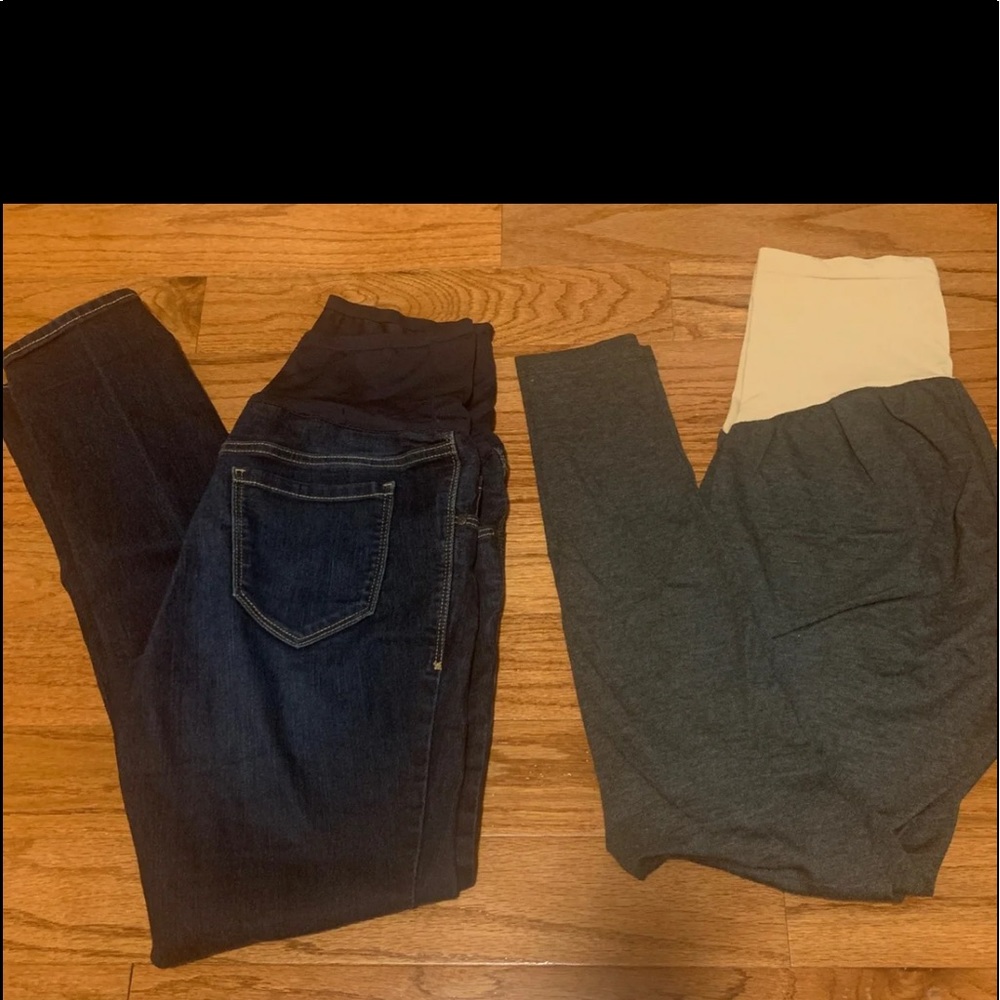 Maternity jeans and leggings